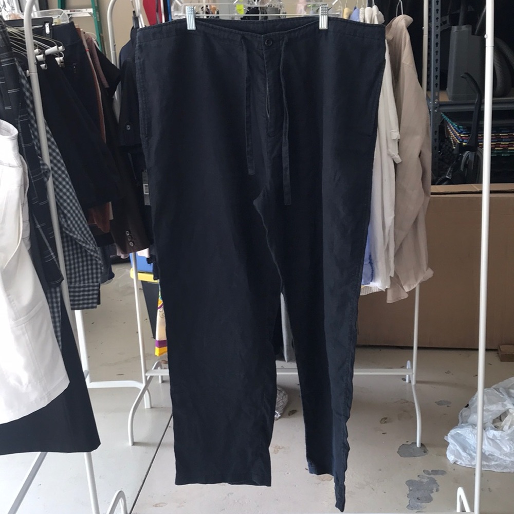 Náutica Women’s Navy Linen Pants Size XL